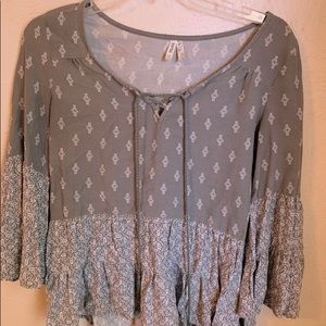 Mudd Long Sleeve Blouse